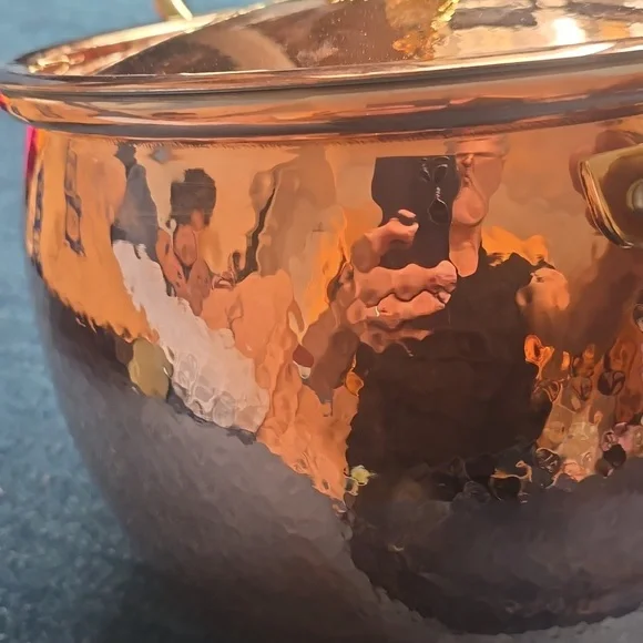 Ruffoni Historia Hammered Copper Stockpot with Pineapple Knob, 7 1/2-Qt - Picture 16 of 16